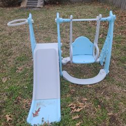 Toddler slide and swing set playground obo