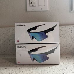 Black view Cycling Bluetooth Glasses 