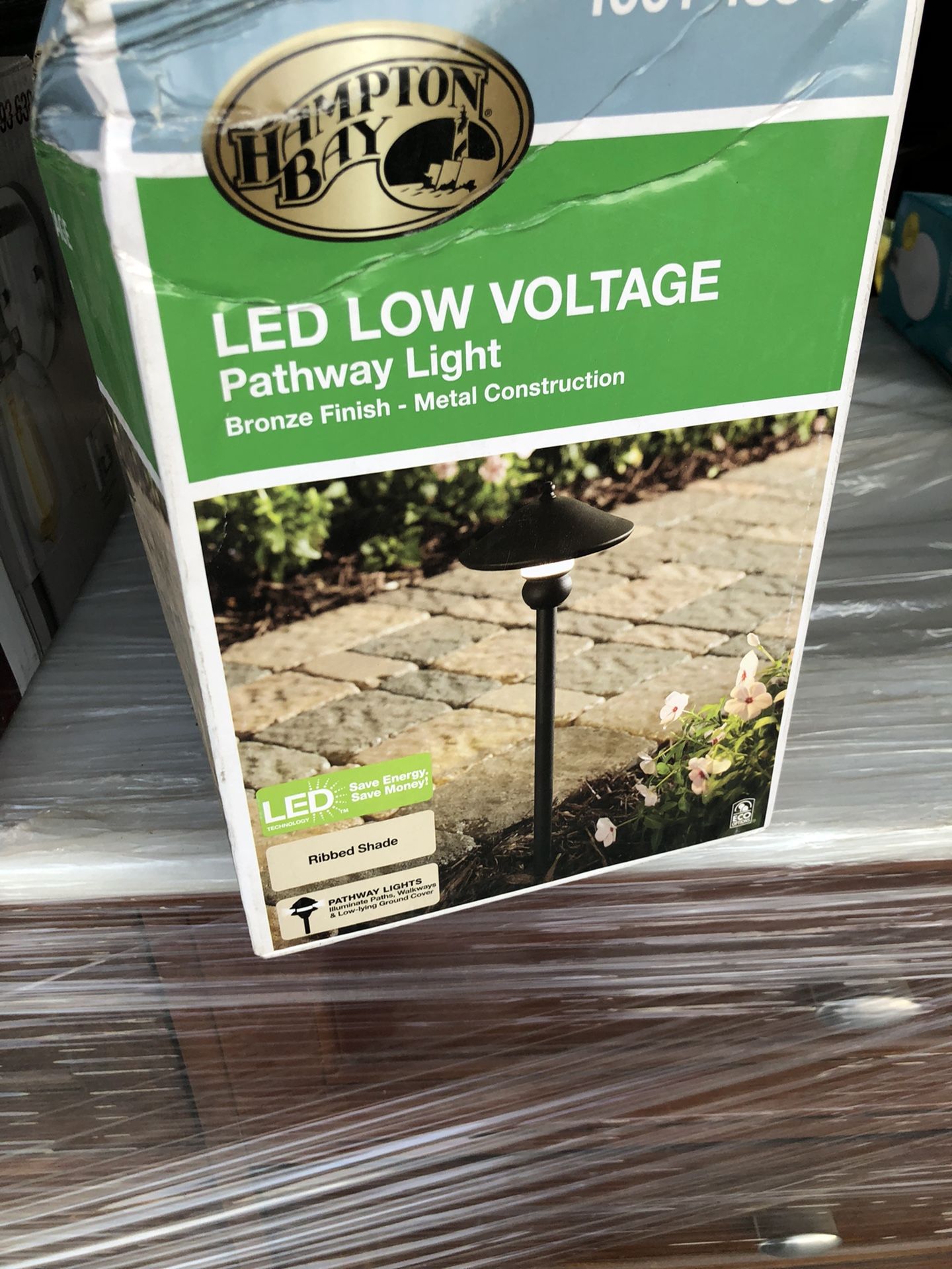 1- item only last one only $25 Hampton Bay Low-Voltage 10-Watt Equivalent Bronze Outdoor Integrated LED Landscape Path Light