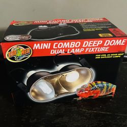 Zoo Med Mini Combo Deep Dome Dual Lamp ‼️