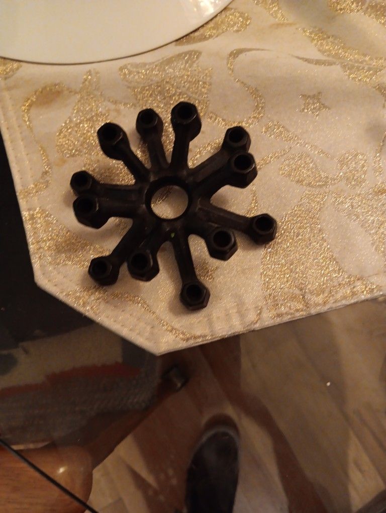Vintage Cast Iron Candle