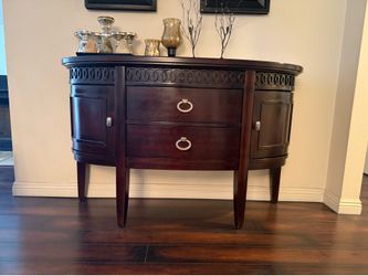 Wooden sideboard cabinet - hand crafted very well kept like new