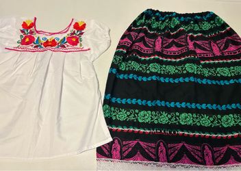 Handcrafted two-piece set for girls, size 10