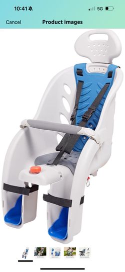 Schwinn Deluxe and Ovation Bike Child Carrier, Rear Mounted Bike Seat Compatible with Most Adult Bike, Seats One Child, Ages 1 Year and Up, Max. Weigh