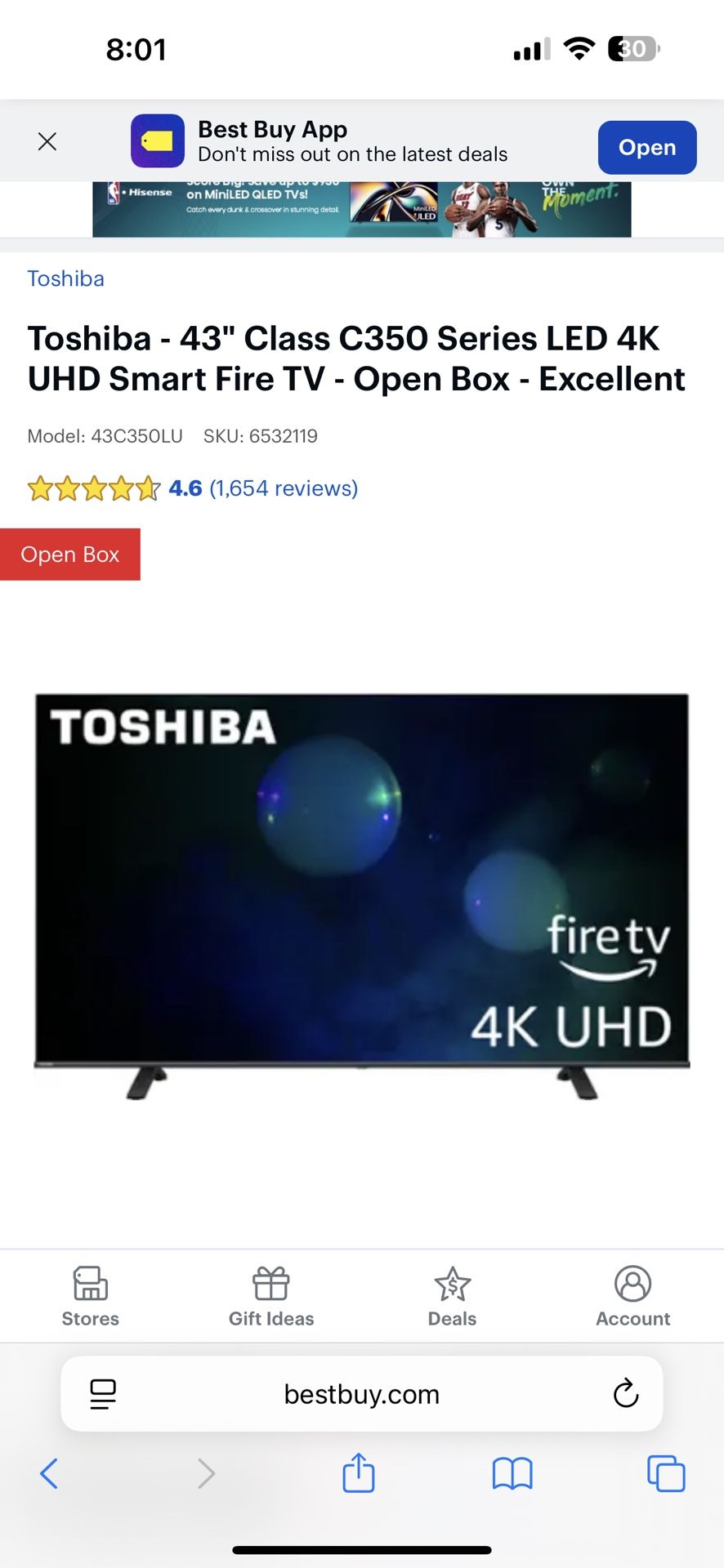 Toshiba FireTV 43"