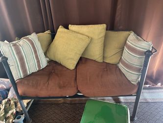 Outdoor furniture and mirror