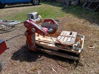 MK Diamond MK-101 Commercial Wet Tile/Masonry Saw - RUNS (Needs TLC)