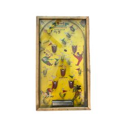 Vintage 1950s Pinball Pachinko  Game 5-in-1 ELECTRIC  POOSH-M-UP "Big Five"