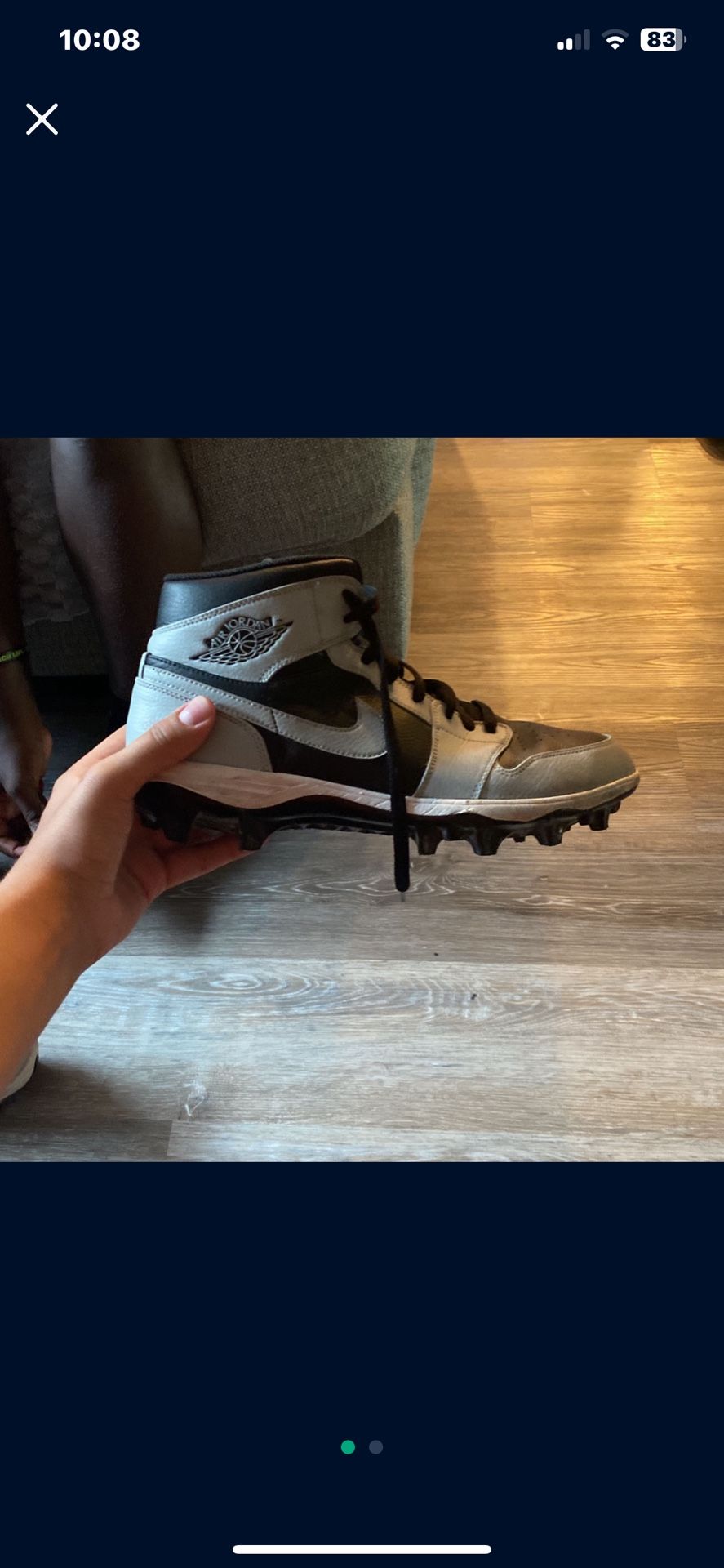 Air jordan 1 cleats SIZE 12