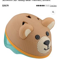 Toddler Teddy Bear Helmet Up To 3 Years Old $15