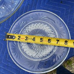 8.5” diameter Crystal/Glass Cake Stand