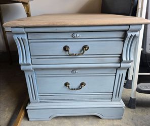 2 Farmhouse style nightstands for sale