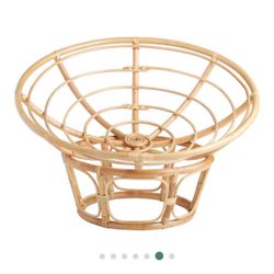 Faux Fur Papasan Chair Cushion