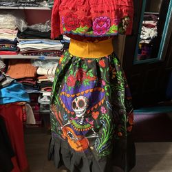 Catrina Mexican Dress Día De Muertos