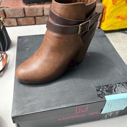 brown boots heels