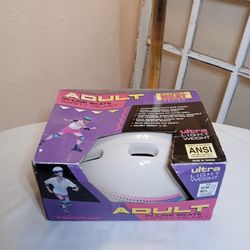 Variflex WHITE Adult In Line Skate Roller Blade Safety Helmet Ultra Size Small 