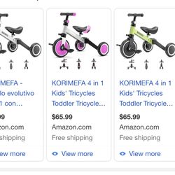 Korimefa Tricycle Bike For Kids