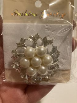 Fashion Pins Pearl/silver
