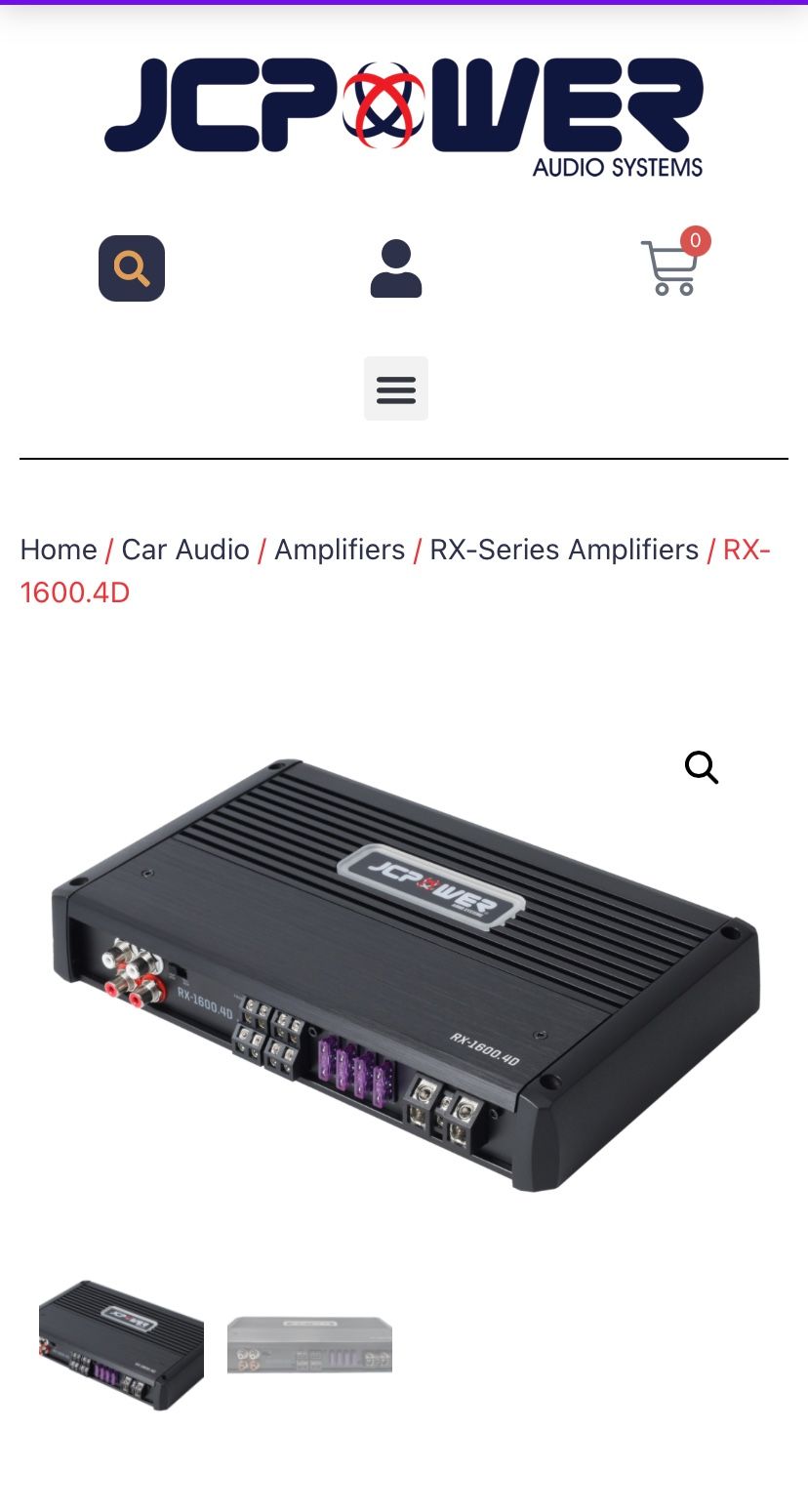 JCPower RX 1600.4D 4 Channel Amp