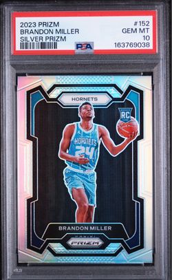 Brandon Miller Silver Prizm RC PSA 10