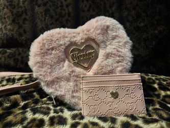 JC Fuzzy Bag with Wallet
