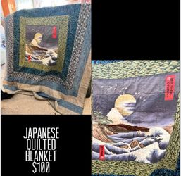 $100 beautiful JAPANESE QUILTED BLANKET