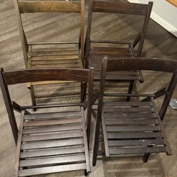 Folding garden chairs