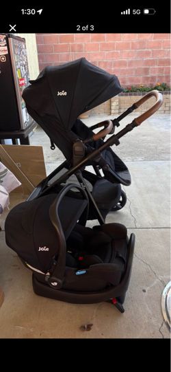 Joie stroller and infant car seat
