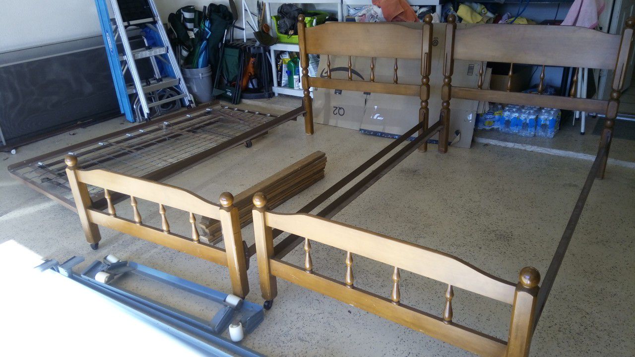 Twin bed frames. $40 EACH