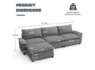 New couch, in boxes