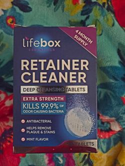 Lifebox Retainer Cleaner Deep Cleansing Tablets