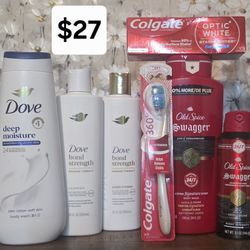 Dove Bodywash, Dove Shampoo, Old Spice, Colgate Bundle $27 Near Hosking And Akers #93313 