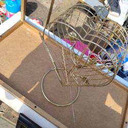 House Decor Golden Heart Shaped Cage