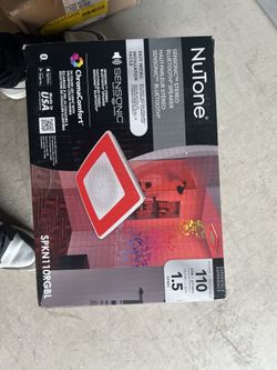 NuTone SPKN110RGBL Chromacomfort Ceiling Bath Fan with Sensonic Bluetooth