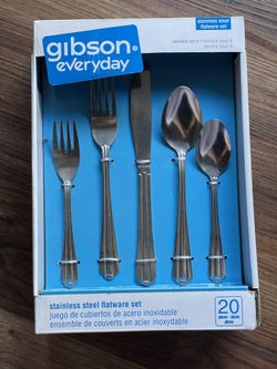 20pc stainless steel flatware set