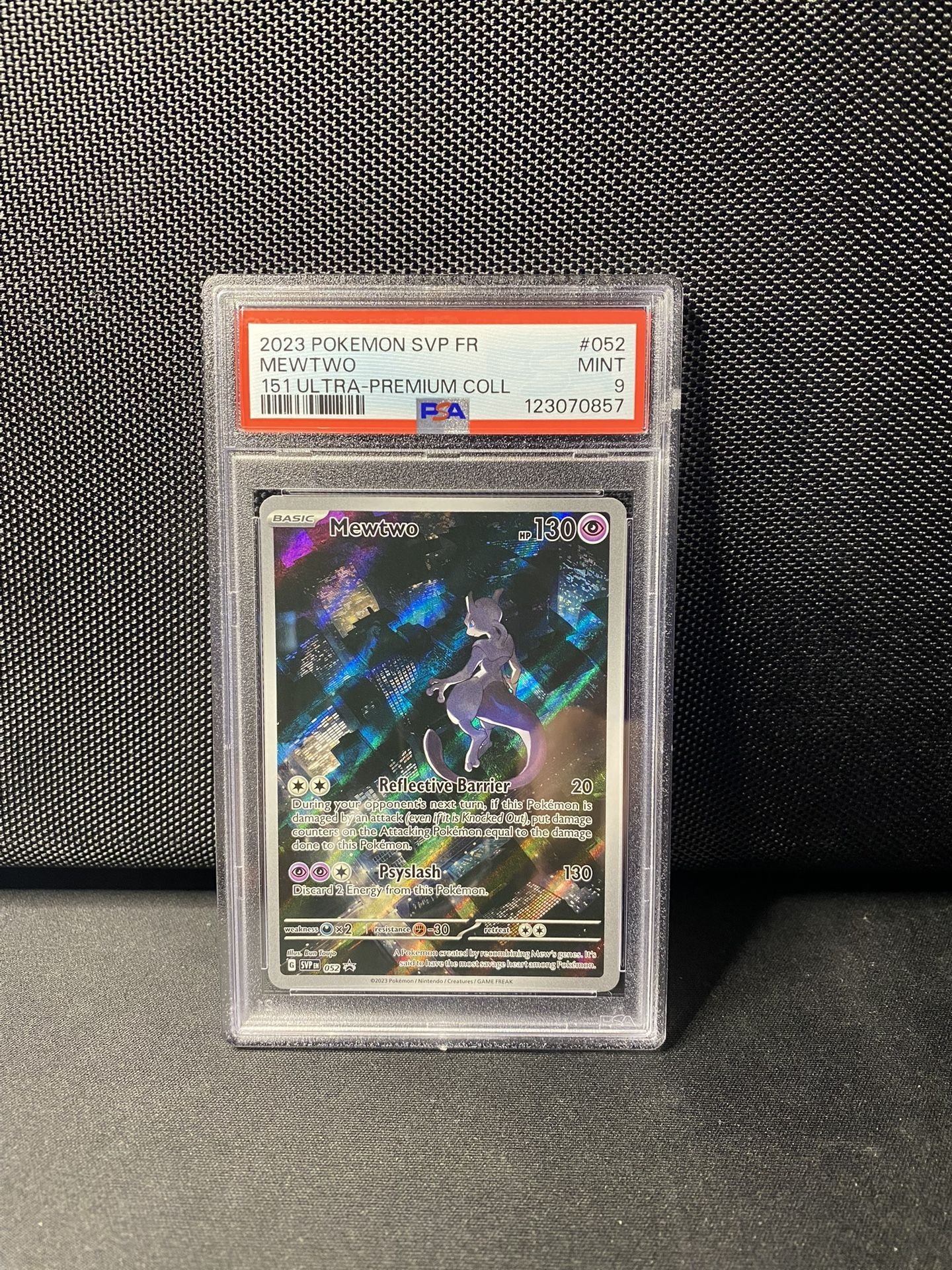 2023 Pokemon 151 Sv Black Star Promo Mewtwo #052 PSA 9 MINT SCARLET & VIOLET TCG