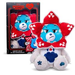 Netflix - Care Bears x Stranger Things - Grumpy Bear as the Demogorgon, 12 Inch Plush