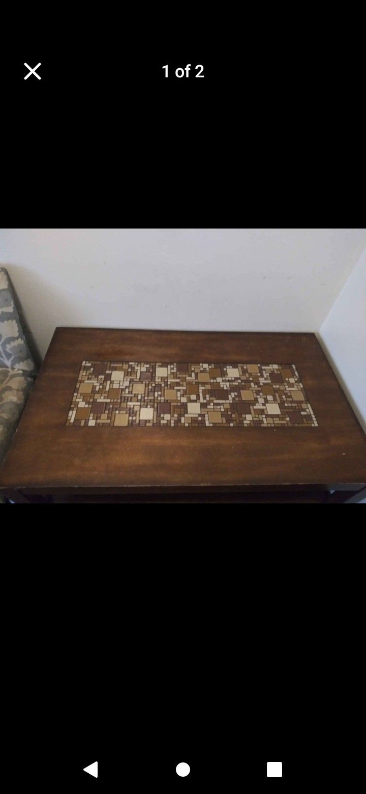 Large Wooden Coffee Table