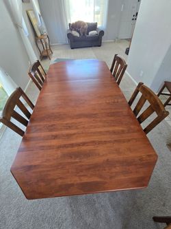 Dining room table + chairs