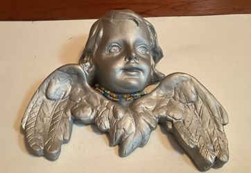 decorative Silver Cherub (angel)