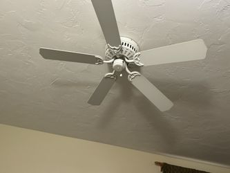 White Ceiling Fan Flush Mount