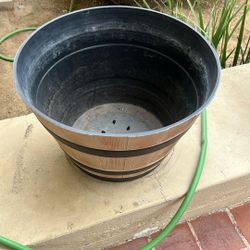 Empty Barrel Planter