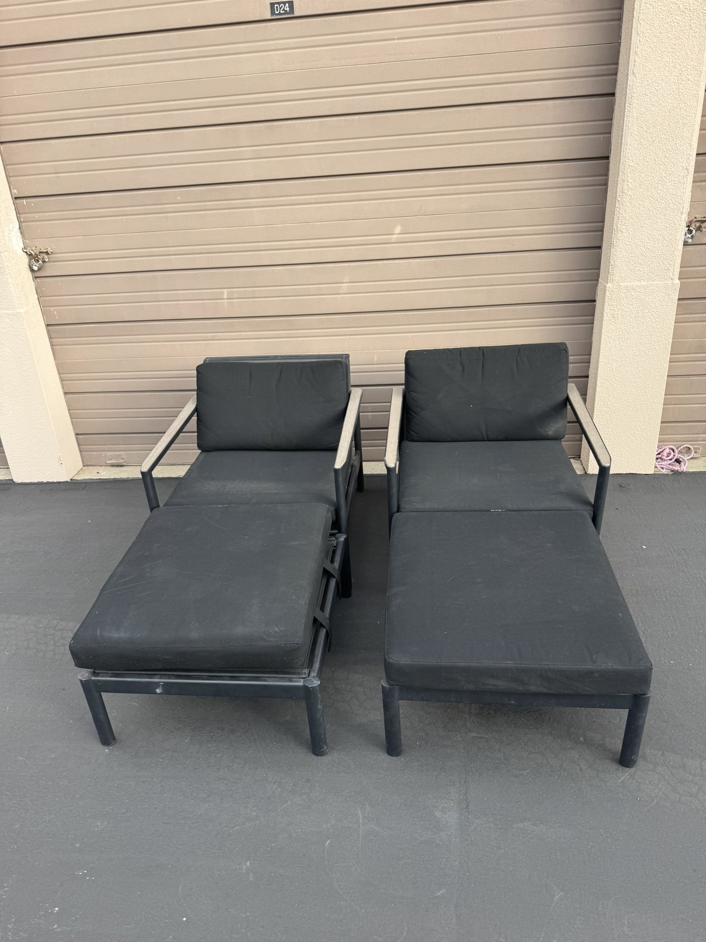 Two Patio Lounge Chairs
