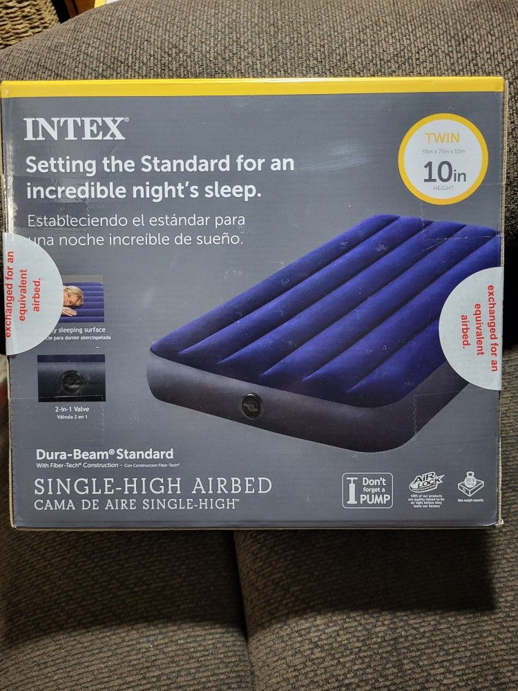 Intex New Single Air Mattress 