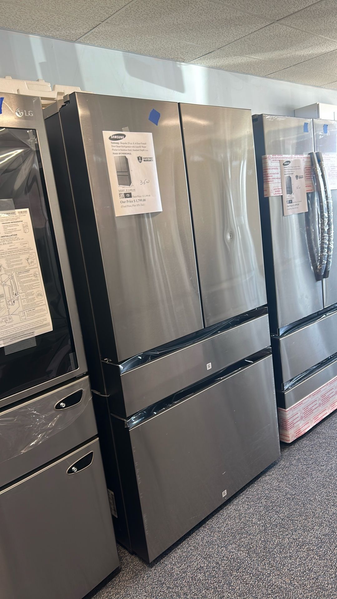 🔥🔥 New Samsung BESPOKE 29cu.ft Refrigerator For Sale