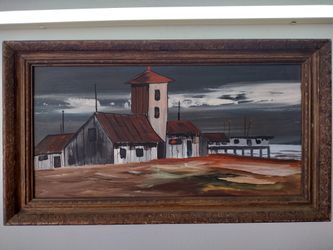 Vintage Oil On Board Painting. Beautifully Rendered.