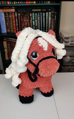 Handmade Crochet Horse Amigurumi Toy 