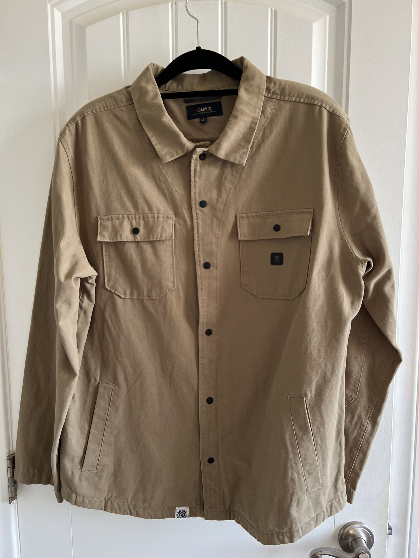 New Roark Buttondown Shirt/Jacket, Men’s Large