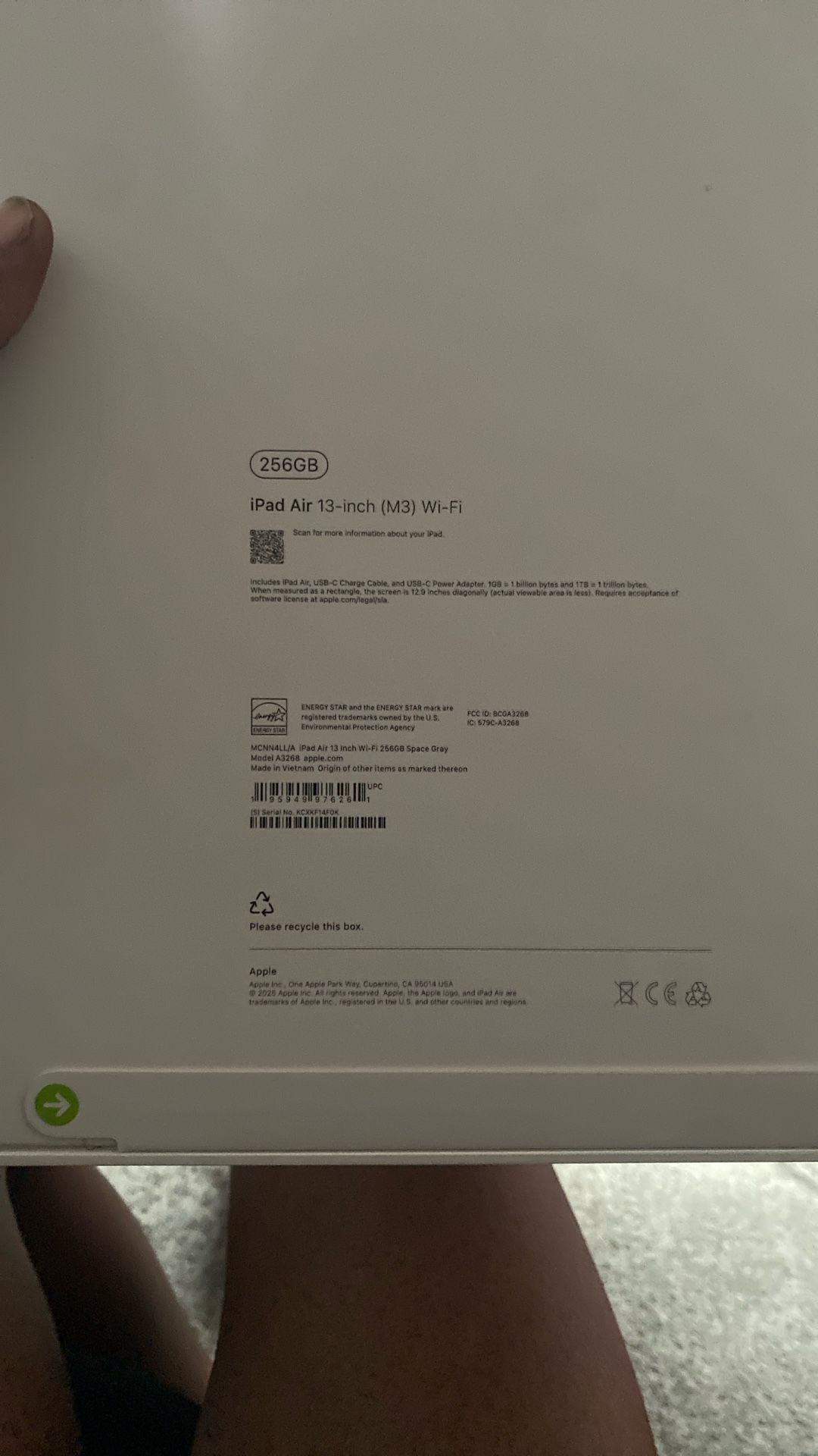 iPad Air 13 Inches (M3) Wi-Fi