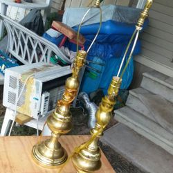 Lamps like brand new solid brass